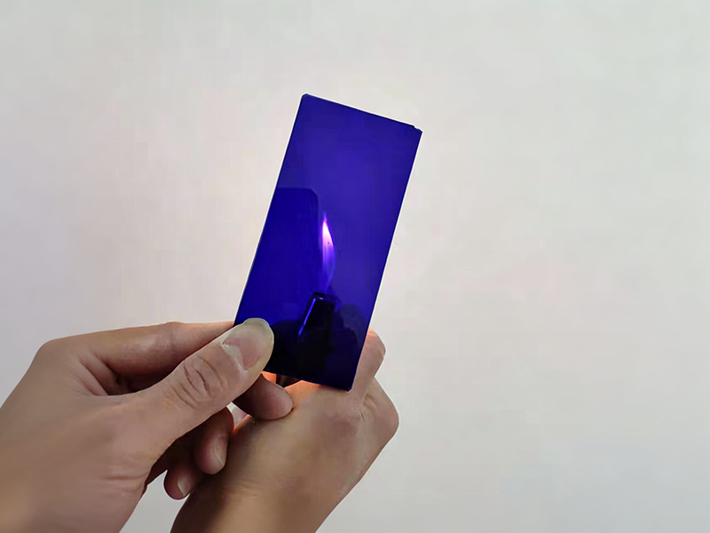 cobalt blue glass fire viewing glass jinxiong custom glass factory