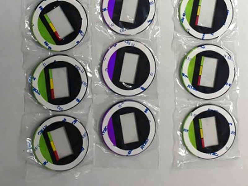 glass with double sided adhesive backing
